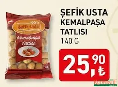 ŞEFİK USTA KEMALPAŞA TATLISI 140 G ŞEFİK USTA KEMALPAŞA TATLISI 140 G